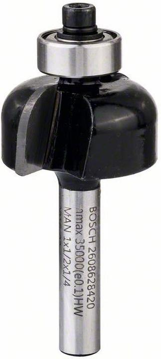 Actual product image Bosch Professional Zubehör Chamfering cutter, 1/4-inch, R1 6.3 mm, D 25.4 mm, L 12.7 mm, G 54 mm