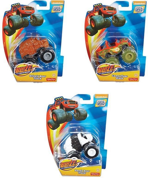 Actual product image Blaze And The Monster Machines FISHER PRICE "Blaze and jeep monsters" car (metal), CGF20
