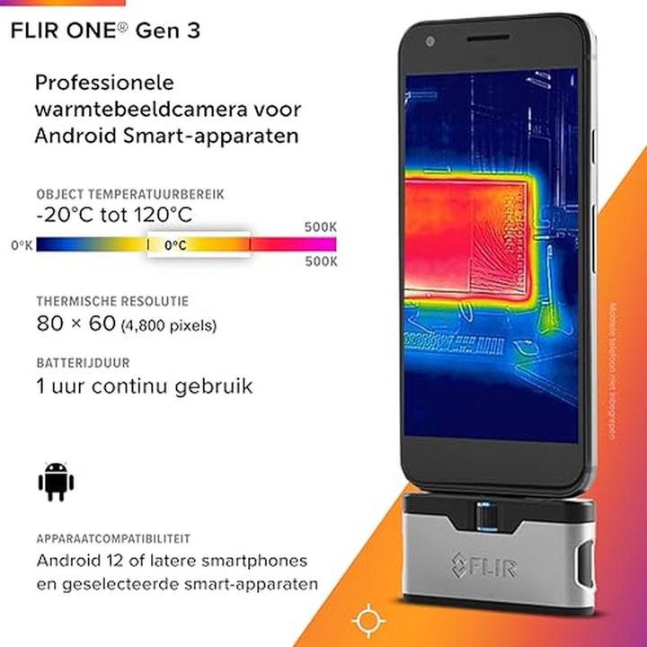 Actual product image Flir Thermal Camera One Android V3 (USB-C)