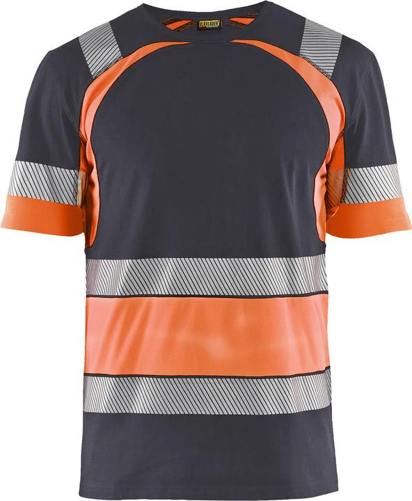Fluorescent Orange, Medium Gray