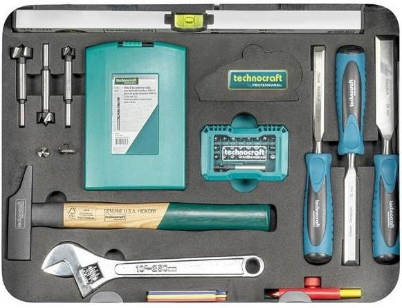 Productafbeelding technocraft Aluminium gereedschapskoffer PRO WOOD 4 (126 onderdelen)