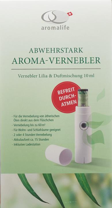 Actual product image Aromalife Lilia aroma nebulizer with Abwehrstark fragrance blend