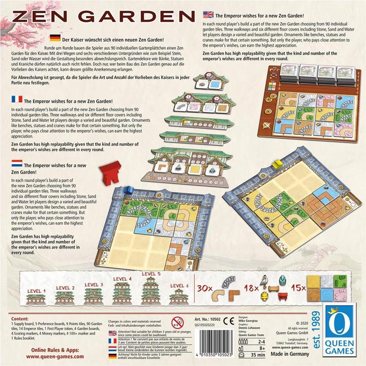 Actual product image Queen Games Zen Garden (German, French)