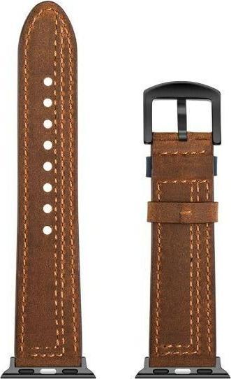 Actual product image Beline pasek Watch 22mm Casual brązowy/brown (22 mm, ecological leather, Plastic)
