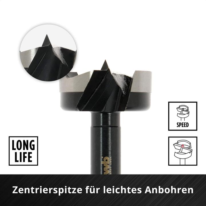 Actual product image kwb Forstner bit set, 706400, 5-piece (25 millimetres)