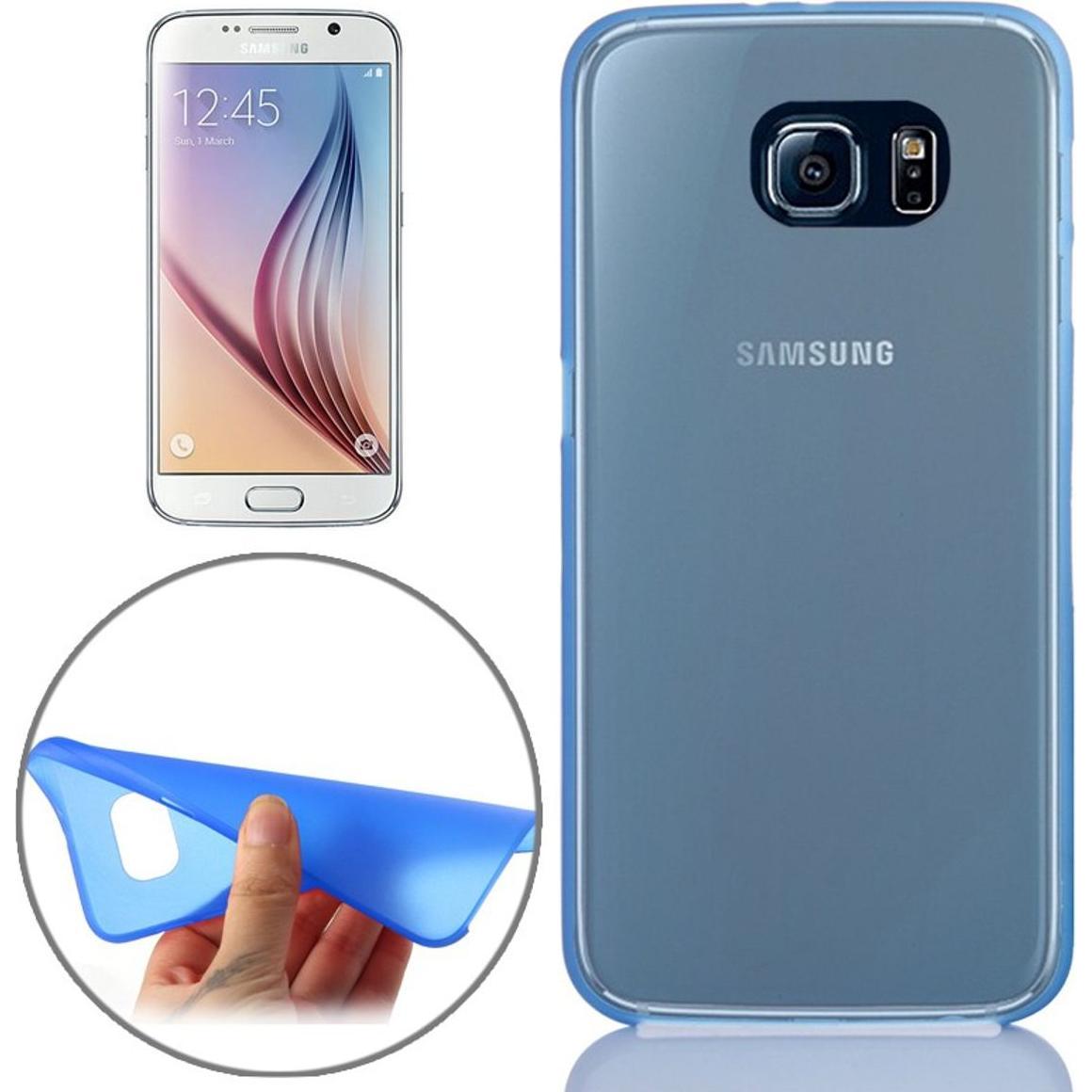 König Design Schutzhülle Case Ultra Dünn 0,3mm für Handy Samsung Galaxy S6 Blau (Samsung Galaxy S6), Smartphone Hülle, B...