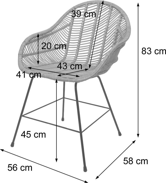Produktbild JOHN316 Korbstuhl