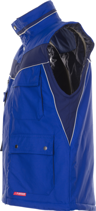Actual product image Planam unisex winter waistcoat PLALINE cornflower blue, navy size S (S)