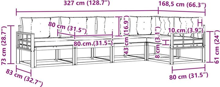 Produktbild vidaXL Gartenmöbel Set