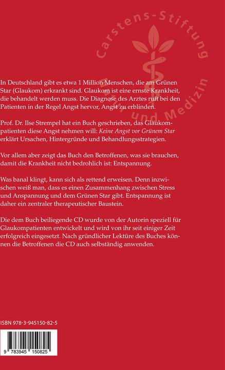 Produktbild Keine Angst vor Grünem Star (Deutsch, Ilse Strempel, 2018)
