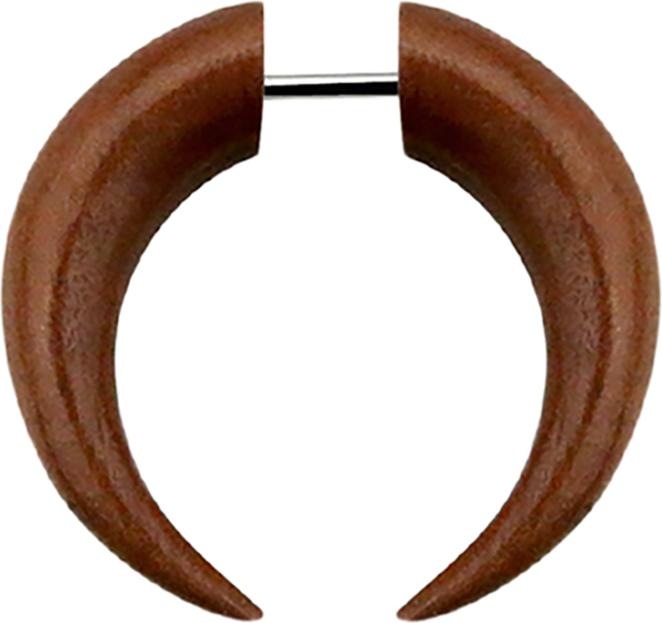 Produktbild Star Piercing Fake Dehnungssichel aus Sawo Holz (ohne Messing, Organisch)