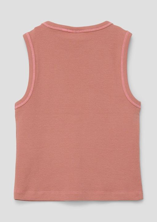Produktbild S.Oliver T-Shirt Geripptes Tanktop mit Ziernähten (M)