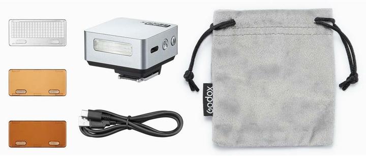 Actual product image Godox IT20 O Silver iFlash TTL Camera Flash for OM System (Plug-on flash, OM system, Panasonic)