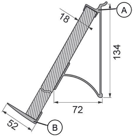 Immagine prodotto OK-Line Basic Professional Bookend / Sistema di scaffali per presentazioni a muro (1 pz.)