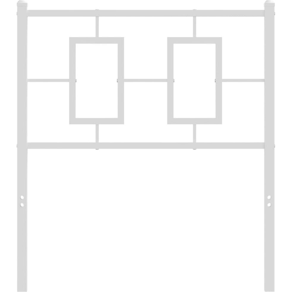 Thumbnail - VidaXL, Bett Zubehör, Kopfteil Bettkopfteil Metallkopfteil Metallbeine Metall Weiss 75cm
