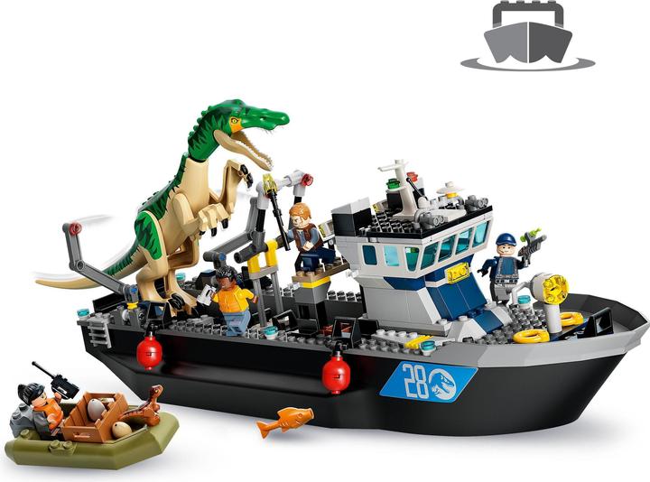 Image du produit LEGO Jurassic 76942 Dinosaure fuyant le bateau Baryonyx (76942, LEGO Jurassic World)