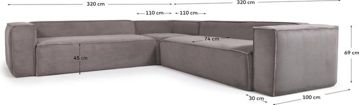 Image du produit Kave Home Blok (Canapé d'angle)