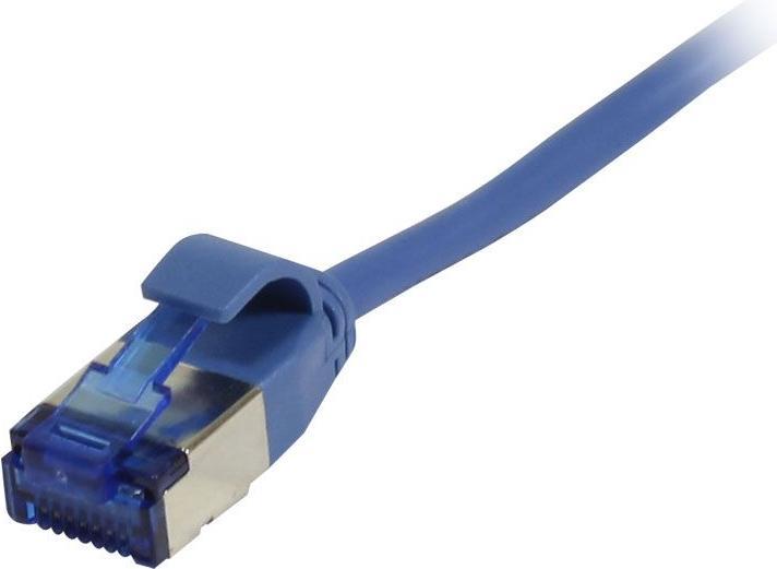 Produktbild Synergy 21 Patchkabel RJ45 CAT6A 500Mhz10m blau UFTP slimline rund d38mm TPESuperflex AWG32 (U/FTP, CAT6a, 10 m)