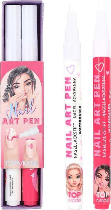 Actual product image Top Model Topmodel - TOPModel Nail Polish Pen Set BEAUTY and ME - Pink and White, Peach-Coloured and Purple -