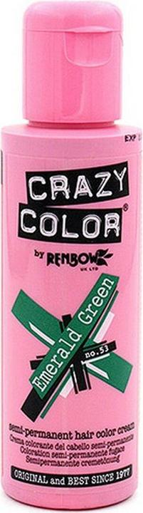 Image du produit Crazy Color Crazy Colour Teinture semi-permanente pour cheveux 100ml vert émeraude (53 Vert émeraude)