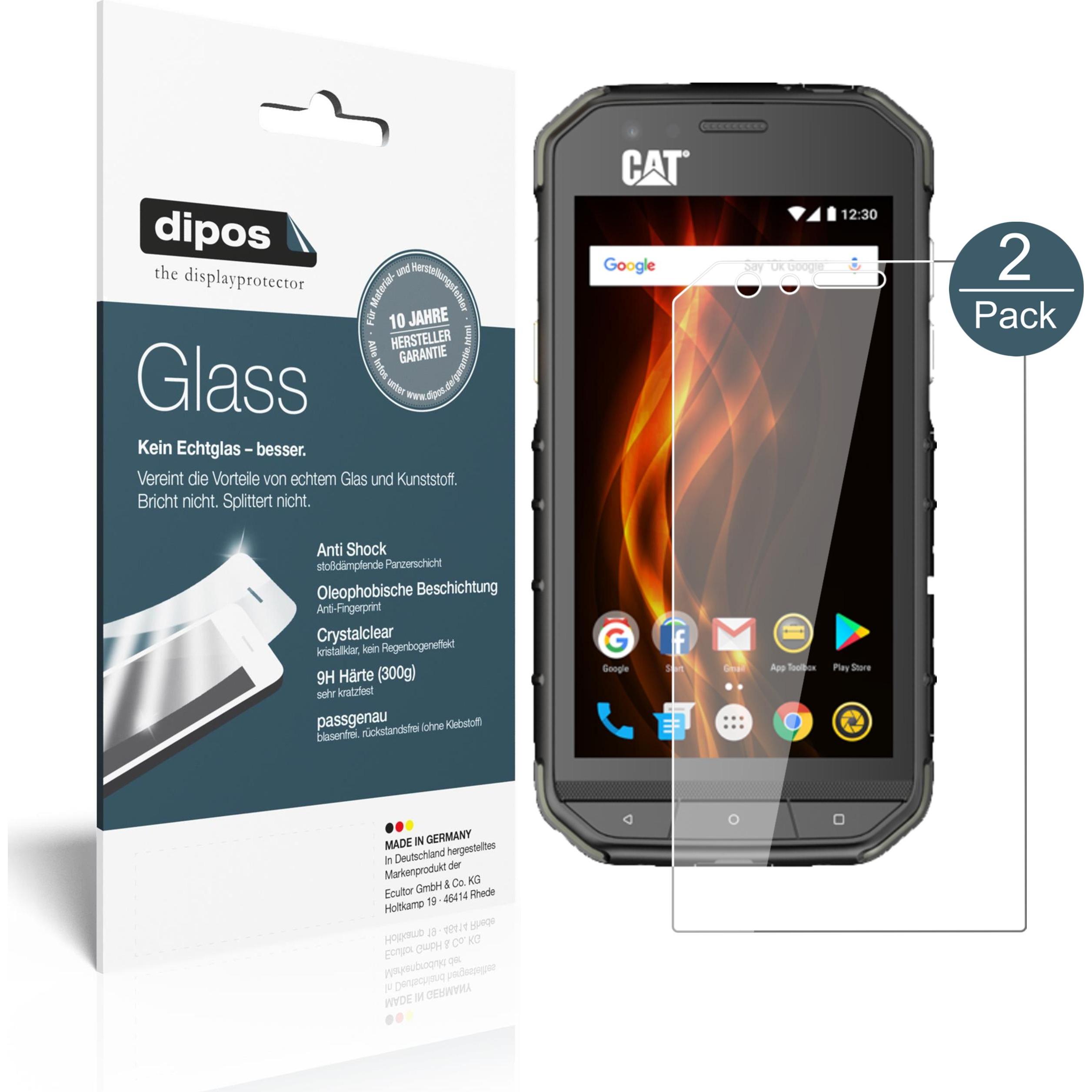 Dipos Displayschutz Anti-Shock (1 Stück, CAT S31), Smartphone Schutzfolie, Transparent