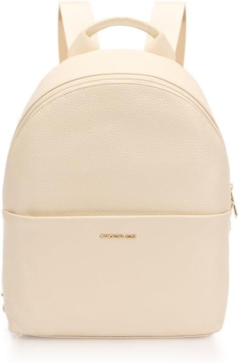 Actual product image Mandarina Duck Mellow Leather Women's Backpack with Adjustable Strains and Multiple Pockets