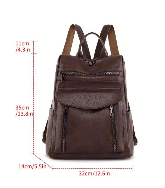 Actual product image Only-Bags.Store Casual multifunctional women's backpack, all-match zip storage daily backpack