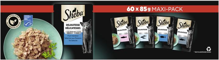 Produktbild Sheba Auswahl Fisch (Adult, 60 Stk., 5100 g)