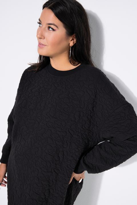 Image du produit Studio Untold Robe mini en molleton, coupe oversize, matelassage léopard (50, 52)