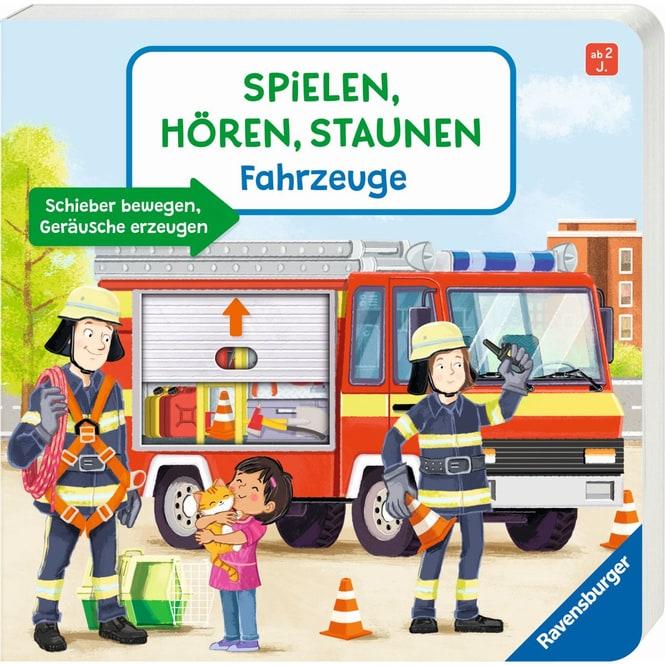 Ravensburger, Babybücher, Spielen, Hören, Staunen: Fahrzeuge. Ein Sound-Spielbuch ohne Batterie und Elektronik (Deutsch)