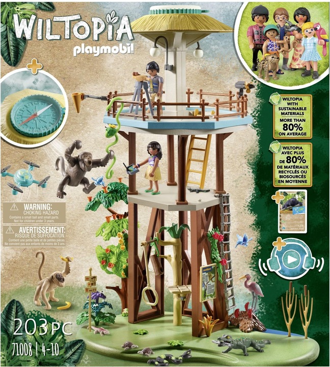 Produktbild Playmobil Forschungsturm mit Kompass (71008, Playmobil Wiltopia)