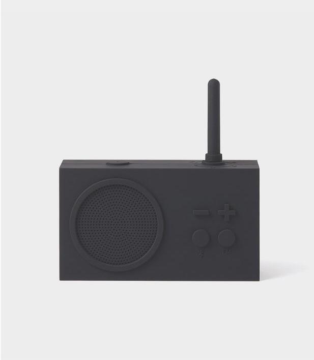 Produktbild Lexon Badkamer Radio Tykho3 Bluetooth Donkergrijs (AM, FM, Bluetooth)
