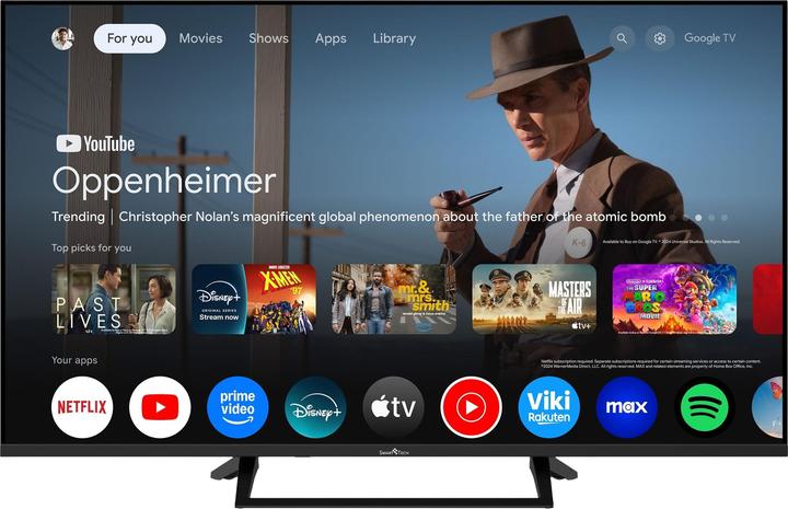 Immagine prodotto Smart Tech 43" Google TV QLED (43QG06V) (43", QLED, 4K)