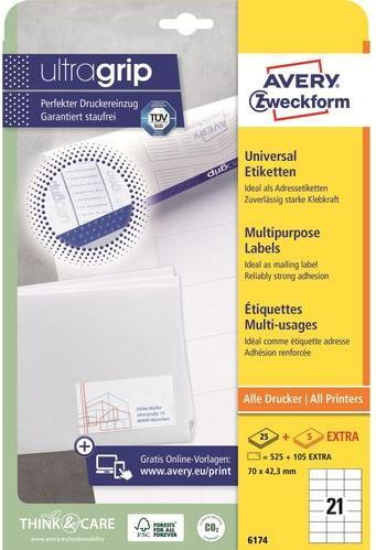 Image du produit Avery Étiquettes ZF 70x42,3