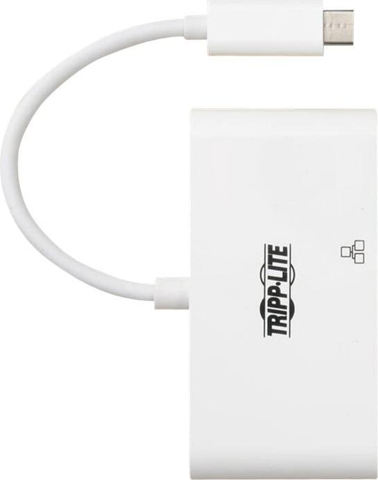 Actual product image Eaton USB-C Multiport Adapter - HDMI USB 3.0 Port GbE 60W PD Charging HDCP White (USB-C)