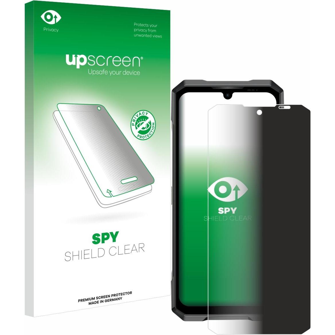 upscreen Sichtschutzfolie Anti-Spy Privacy Folie Blaulicht-Schutz (1 Stück, Doogee V), Smartphone Schutzfolie, Blau