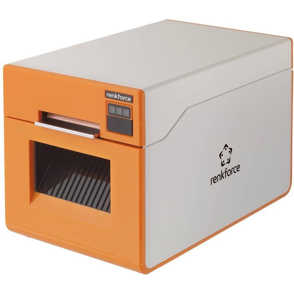 Renkforce RF-HSP-500 Thermotransfer-Drucker Schrumpfschlauch-Beschriftung USB 2. (300 dpi), Etikettendrucker, Weiss, Ora...