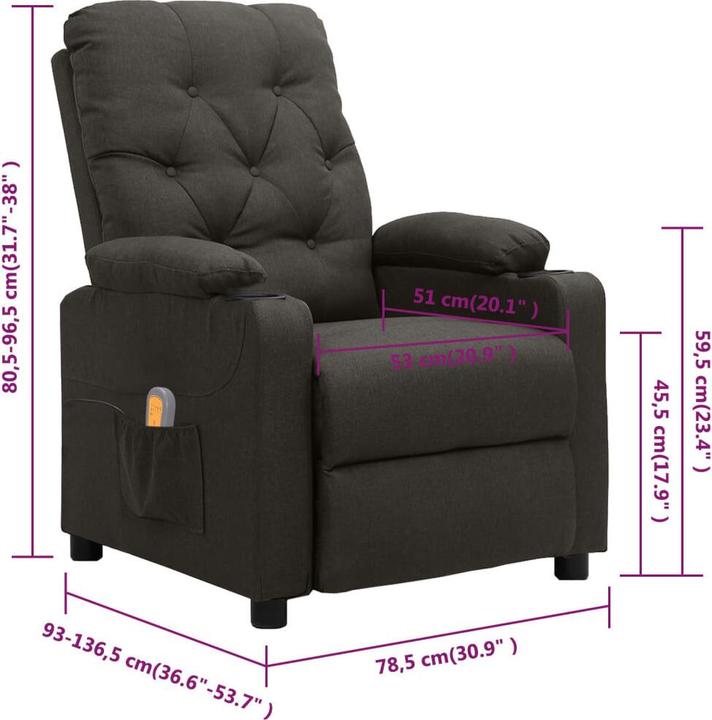 Image du produit vidaXL Massagesessel