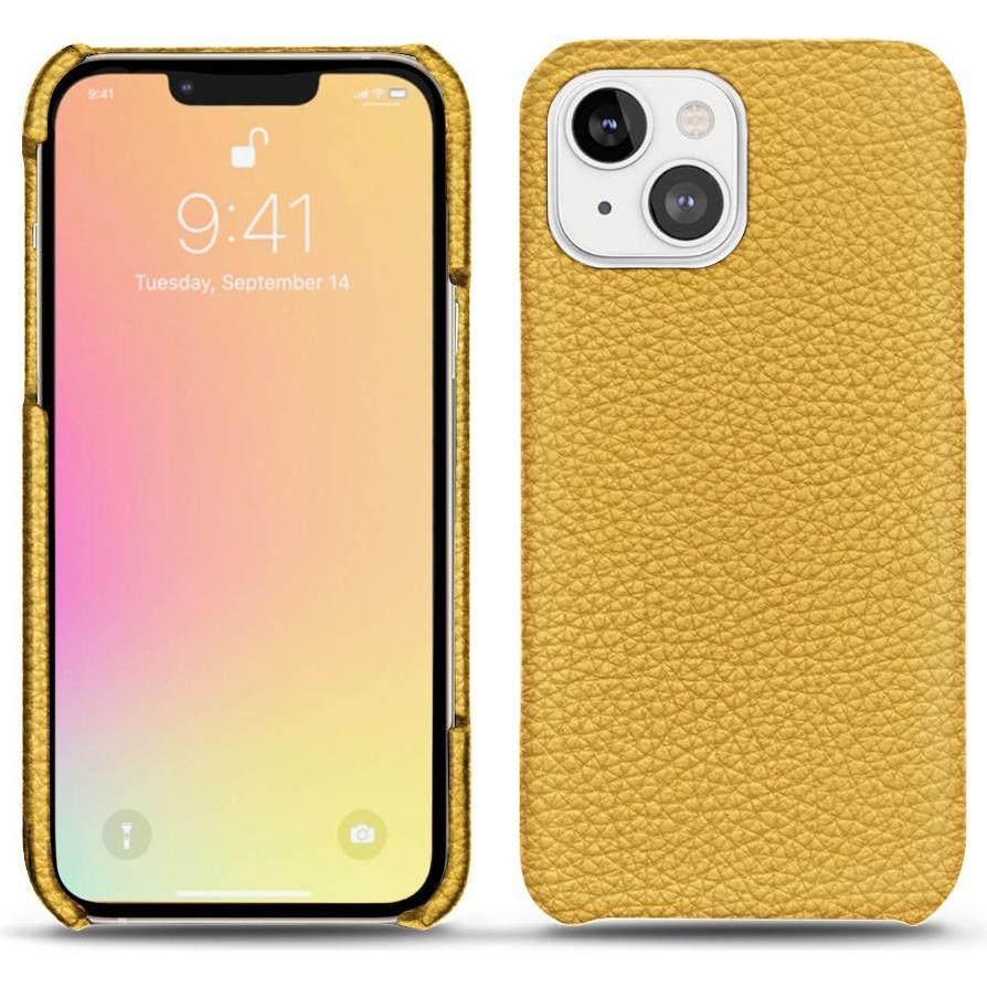 Noreve Lederschutzhülle (Apple iPhone 13), Smartphone Hülle, Orange