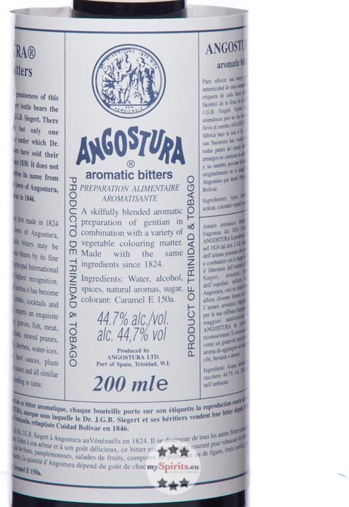 Produktbild Angostura Aromatic Bitter (44.70 %, Trinidad und Tobago, 1 x 20 cl, Bitter)