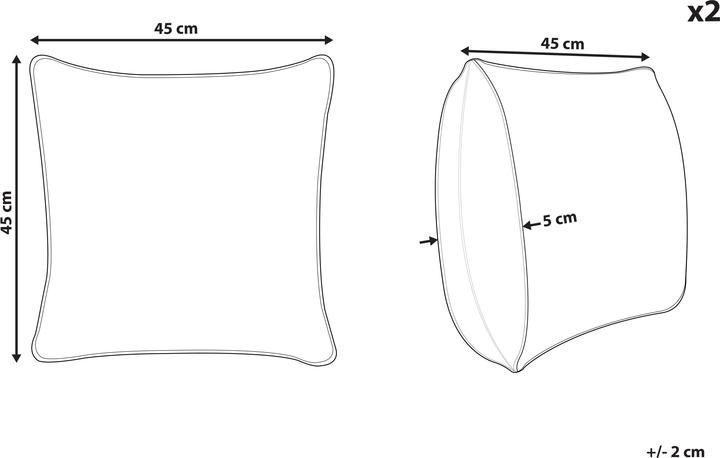 Produktbild Beliani Sagenia (45 x 45 x 5 cm)