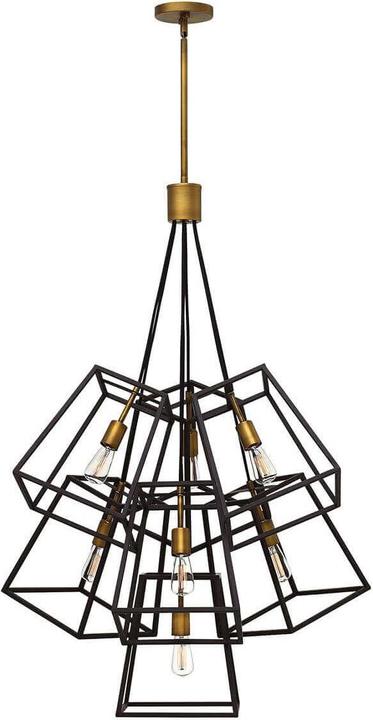Image du produit Elstead Lighting Fu Lighton Lustre E27 7 branches bronze