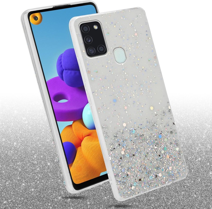 Actual product image Cadorabo TPU cover sparkling glitter (Samsung Galaxy A21s)