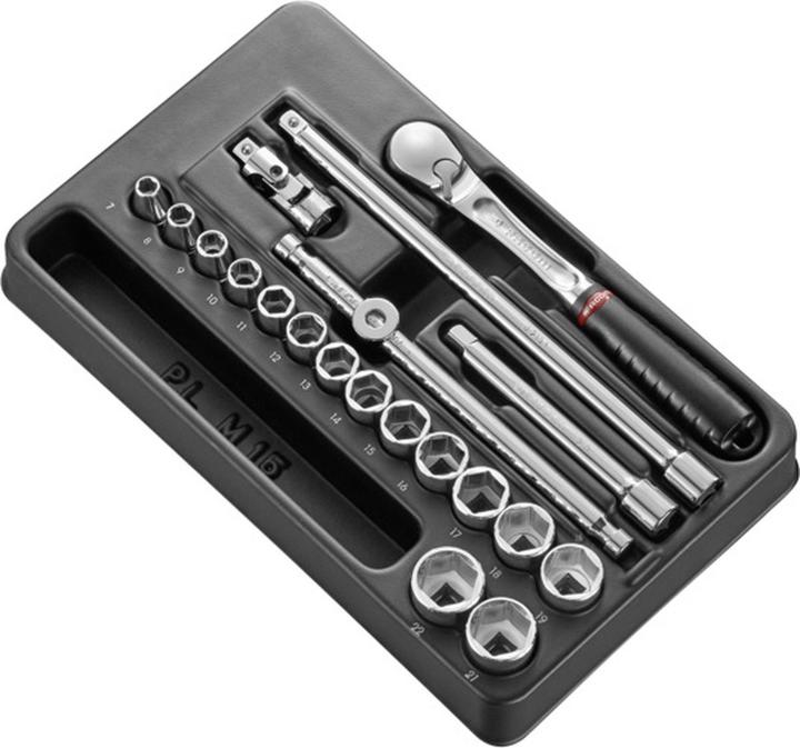 Facom Steckschlüsselsatz, 20-teilig, 3/8 Zoll, Vierkant, Typ Buchsenmodul