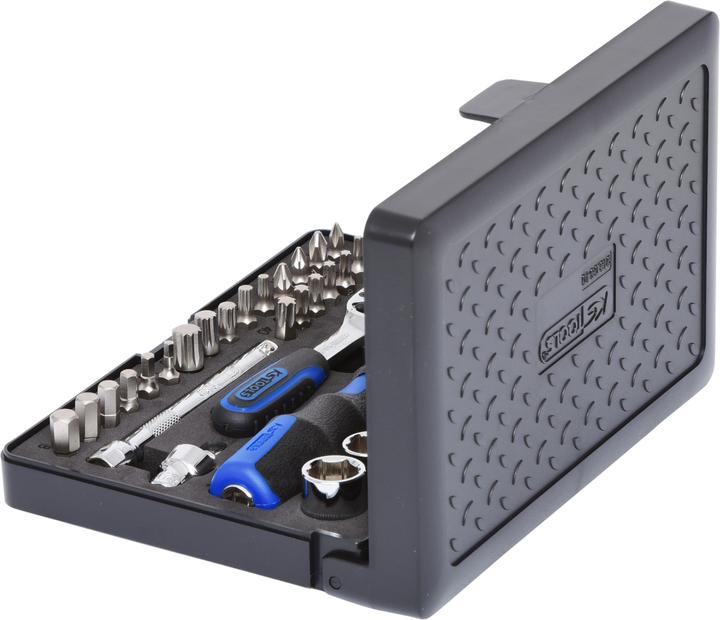 Produktbild KS Tools 1/4" CHROMEplus Steckschlüssel-Satz (14 mm, 10  mm, 11 mm, 12 mm, 13 mm, 7 mm, 4 mm, 8 mm, 9 mm, 5 mm, 6 mm)