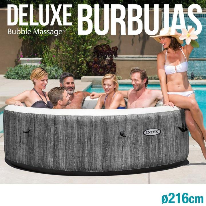 Produktbild Intex Pure SPA Bubble GreyWood XXL Deluxe (6 Personen)