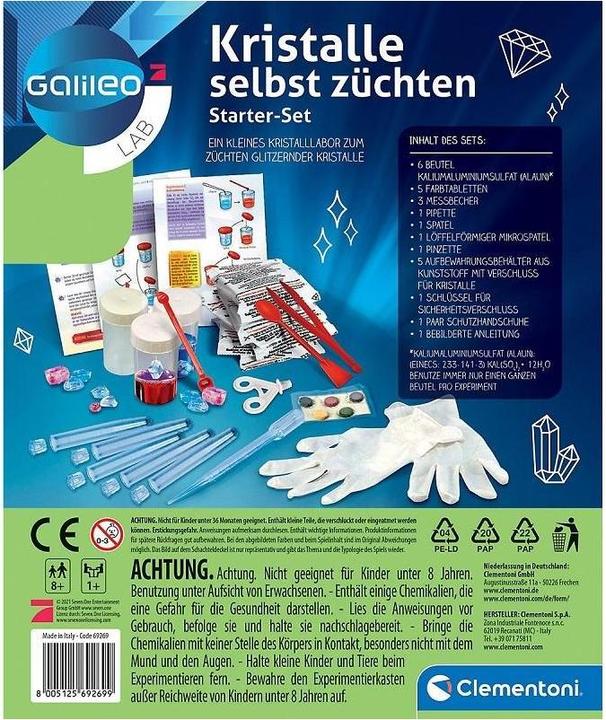 Productafbeelding Clementoni Galileo: Kristallen Startersset