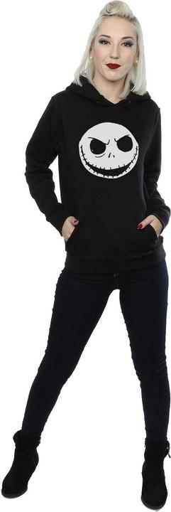 Immagine prodotto Disney Nightmare Before Christmas Jack Skellington Face Felpa con Cappuccio Donna (L)