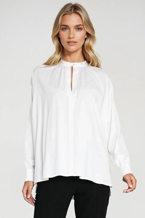 Actual product image Nife Women's oversized ruffled blouse (36)