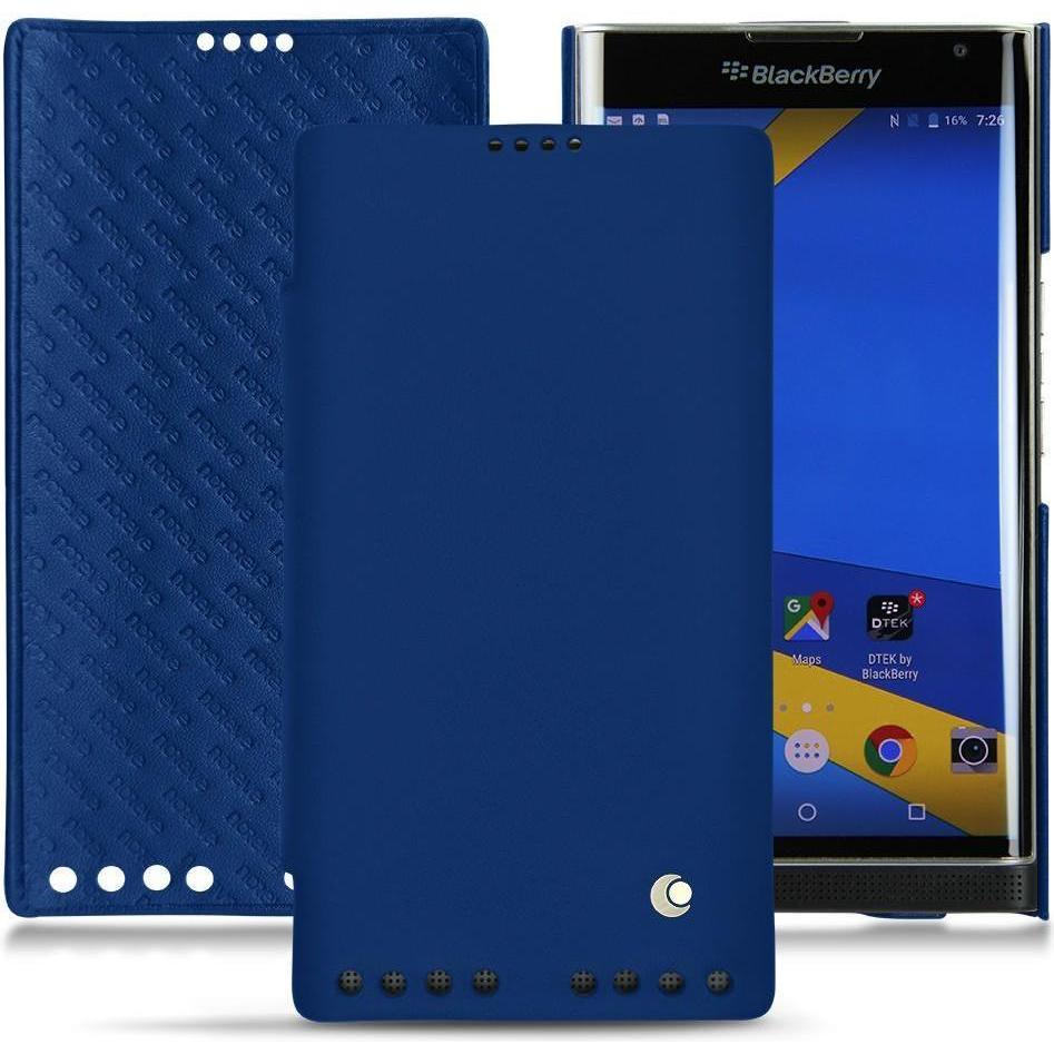 Thumbnail - Noreve Lederschutzhülle horizontal (Blackberry Priv), Smartphone Hülle, Blau